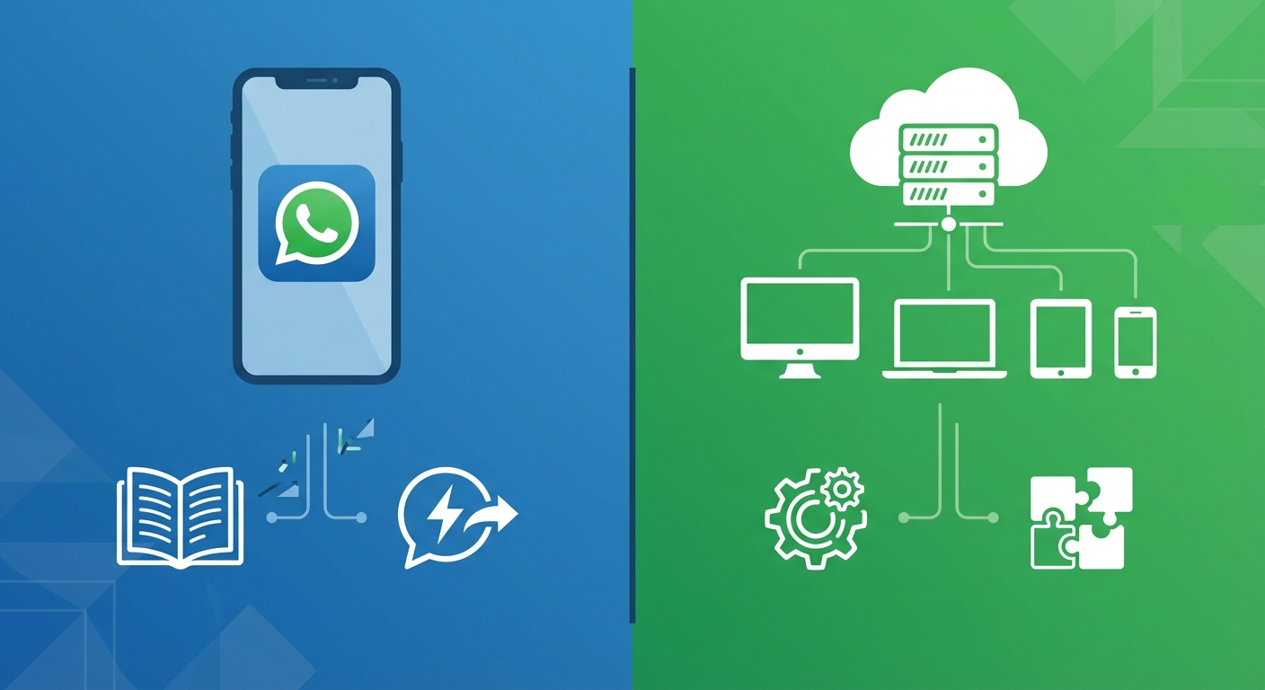 WhatsApp Business API vs App - Comparison